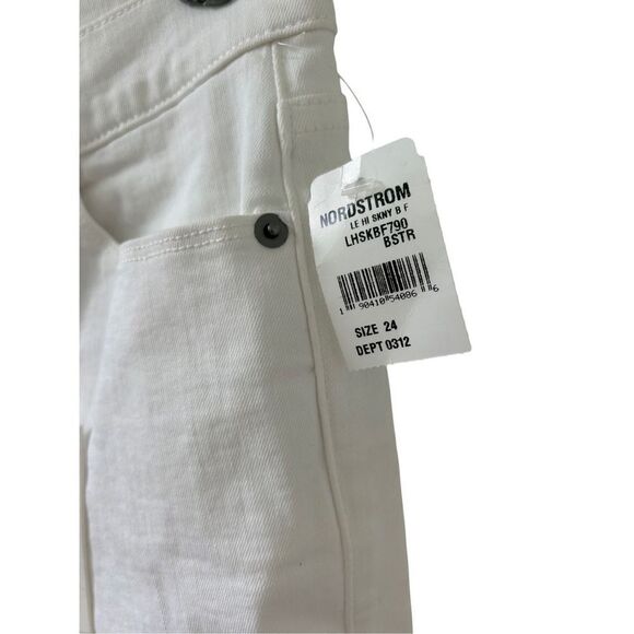 Frame Denim Le High Skinny Jeans Women’s White Size 24 - Picture 3 of 9